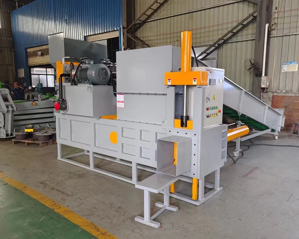 Rice husk bagging baler