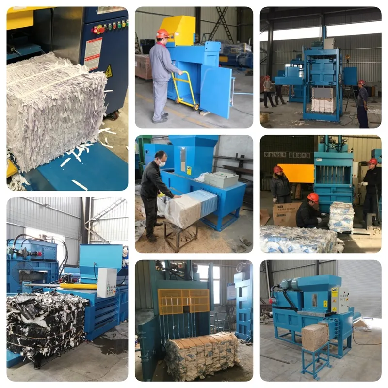 Test baler machine before shipping